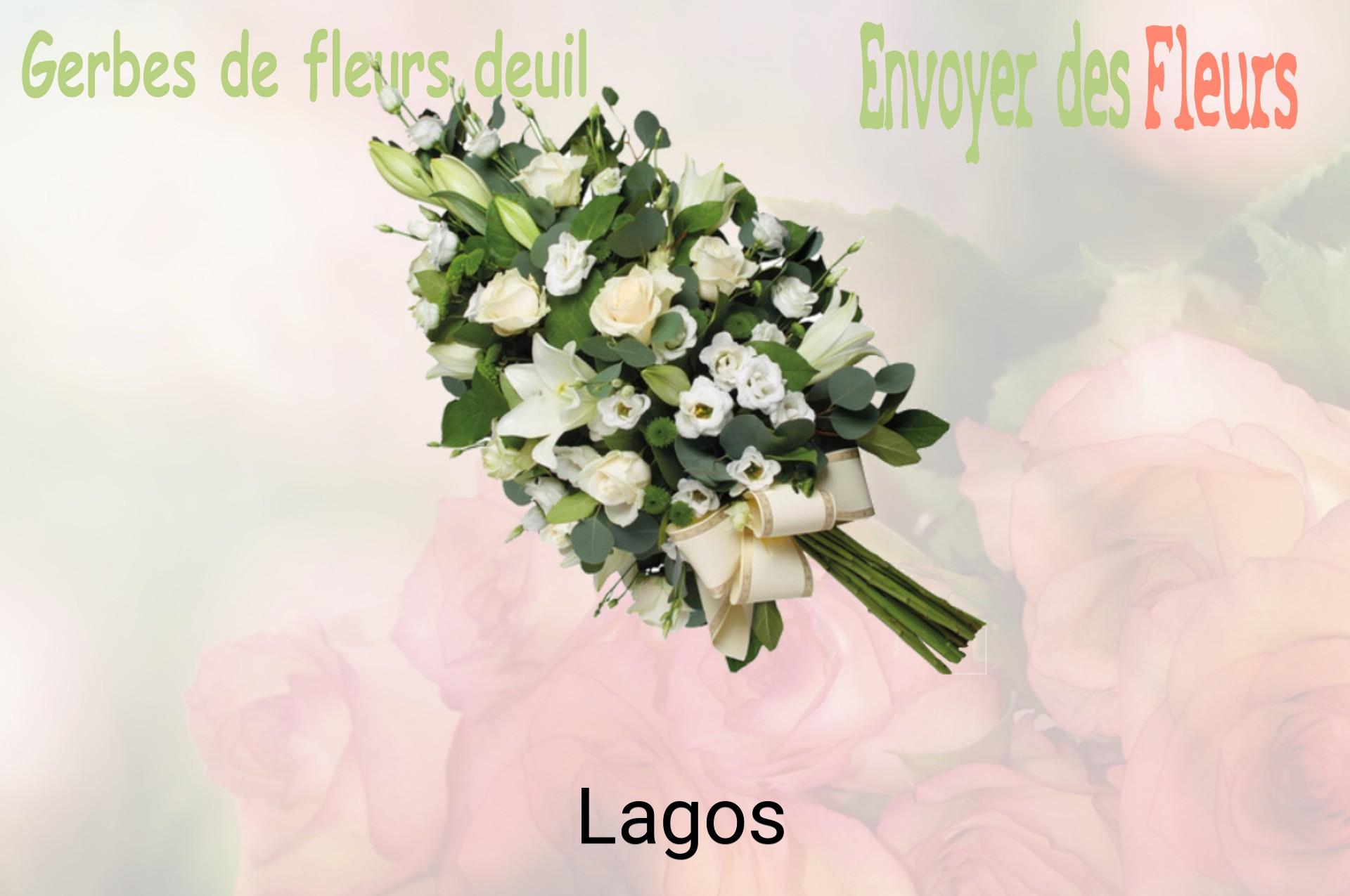 Gerbe de fleurs de deuil livrée à Lagos